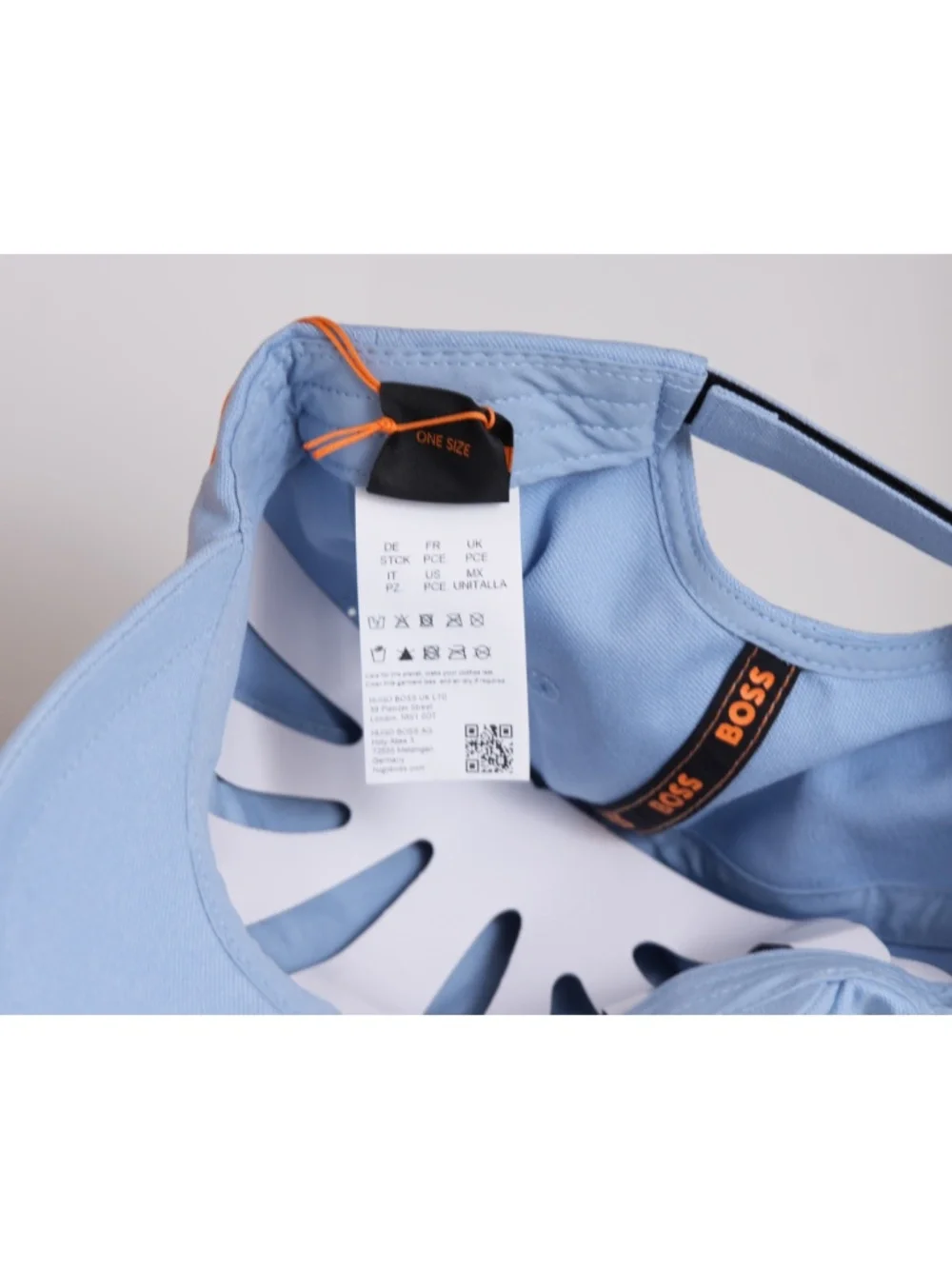Hugo Boss Fresco Cap Logo in Cotton Twill Light Blue Hat One Size